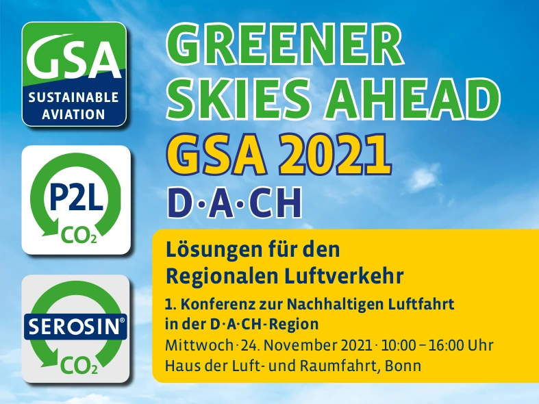 das Logo der Konferenz Greener Skies Ahead 2021