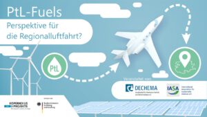 das Logo der IASA-Veranstaltung ‘PtL-Fuels - Eine (aktuelle) Perspektive für die Regionalluftfahrt?‘