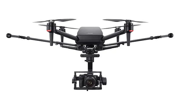 the picture shows the Professional-Use Drone Airpeak S1 of SONY. The Drone is expanding the possibilities of aerial video production with flight and shooting performance to create an unprecedented free perspective.